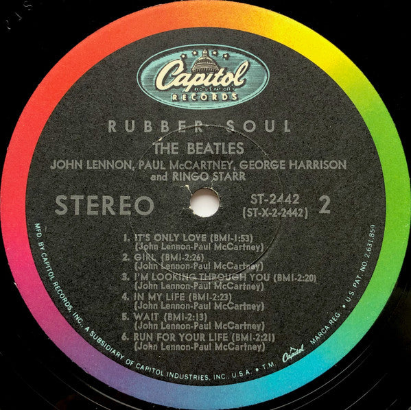 The Beatles : Rubber Soul (LP, Album, RP, Jac)