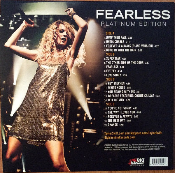 Taylor Swift : Fearless (Platinum Edition) (2xLP, Album, RE, 180)