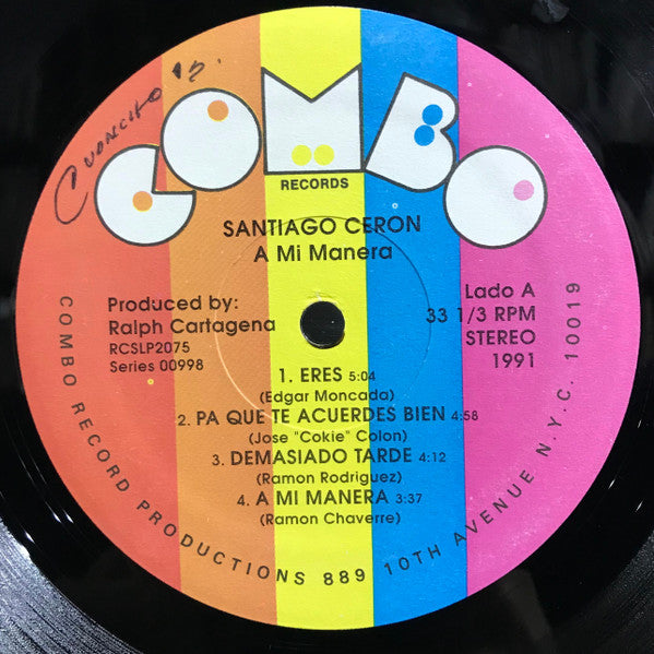 Santiago Ceron : A Mi Manera (LP, Album)