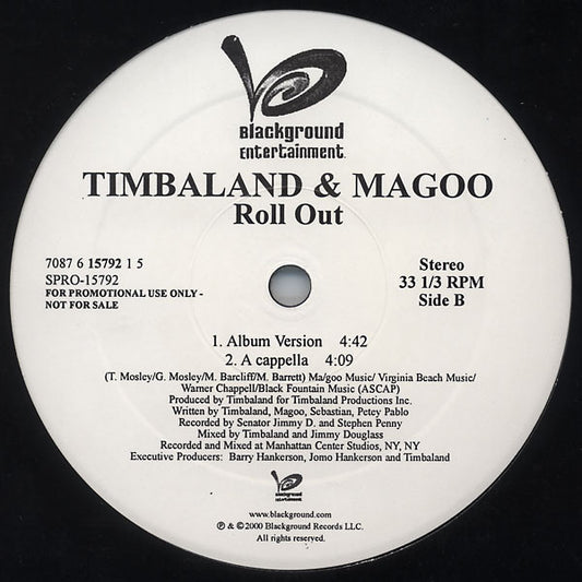 Timbaland & Magoo - Roll Out vinyl record, 12" (Mint (M)) | Lulo Records