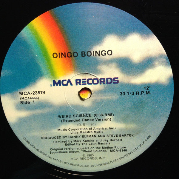 Oingo Boingo : Weird Science (Extended Dance Version) (12", Single, Pin)