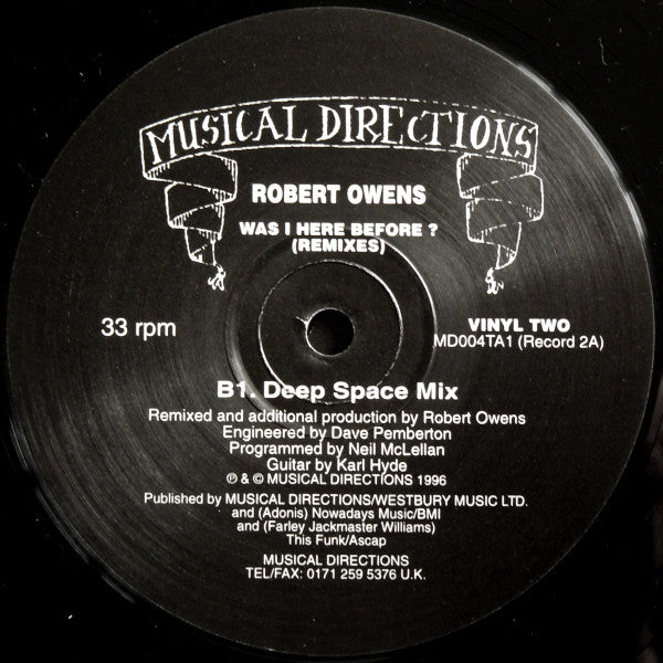 Robert Owens : Was I Here Before? (Remixes) (3x12")