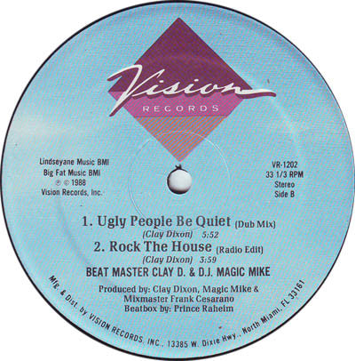 Beat Master Clay D. & DJ Magic Mike : Rock The House (12")
