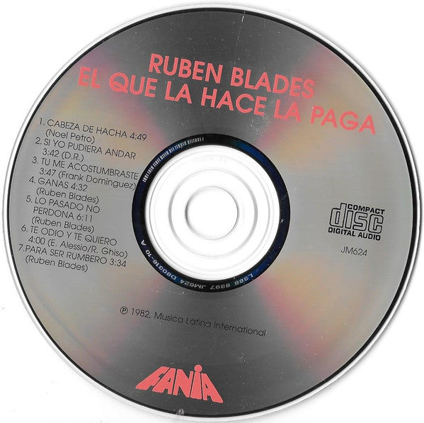 Ruben Blades : El Que La Hace La Paga (CD, Album, RE)