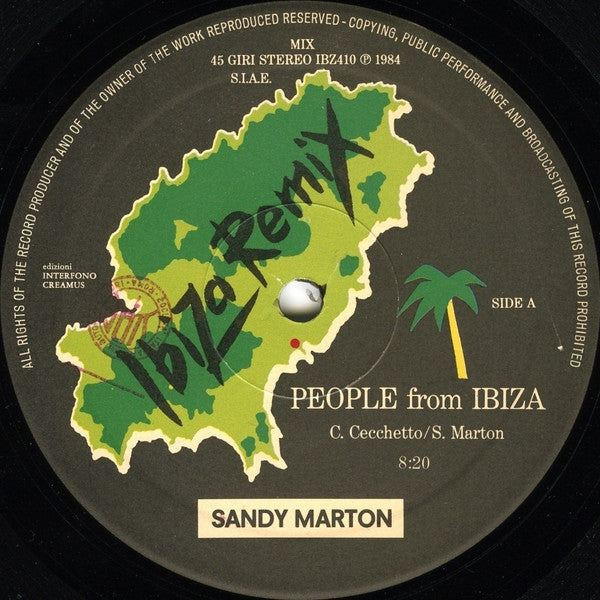 Sandy Marton : People From Ibiza (Ibiza Remix) (12")