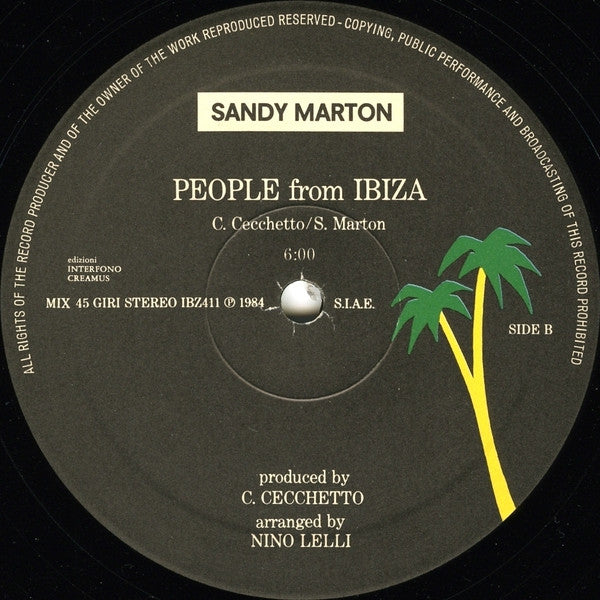 Sandy Marton : People From Ibiza (Ibiza Remix) (12")