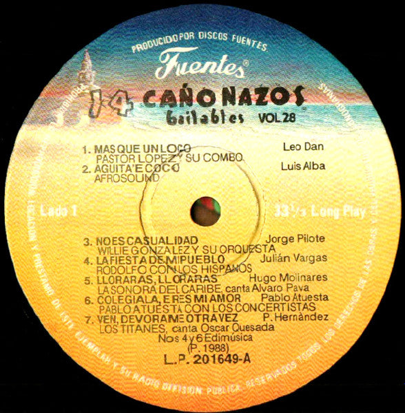 Various : 14 Cañonazos Bailables Vol. 28 (LP, Comp)