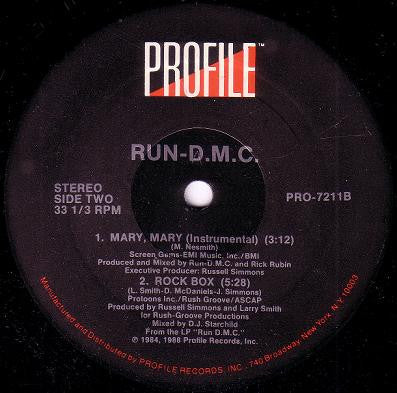 Run-DMC : Mary Mary (12")