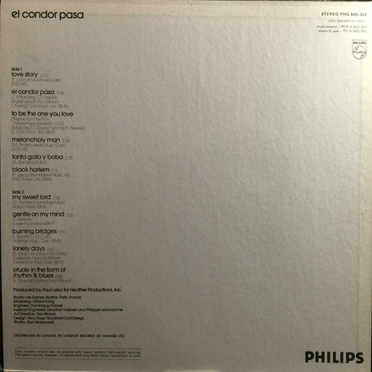 Paul Mauriat And His Orchestra - El Condor Pasa vinyl record, LP (Mint (M)) | Lulo Records