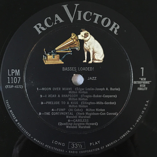 Milt Hinton • Wendell Marshall • Bull Ruther* : Basses Loaded! (LP, Album, Mono)