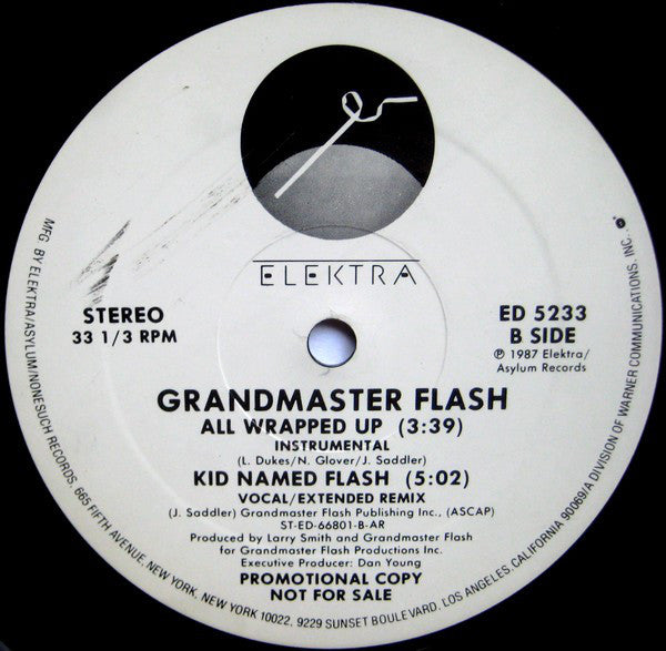 Grandmaster Flash : All Wrapped Up (12", Promo)