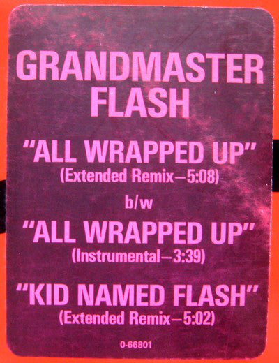 Grandmaster Flash : All Wrapped Up (12", Promo)