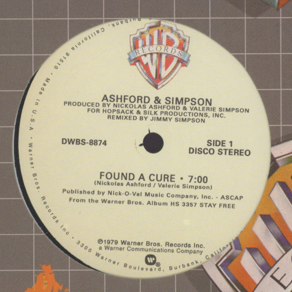 Ashford & Simpson : Found A Cure / Stay Free (12")
