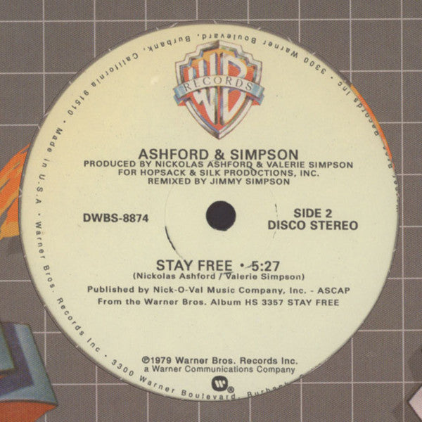 Ashford & Simpson : Found A Cure / Stay Free (12")