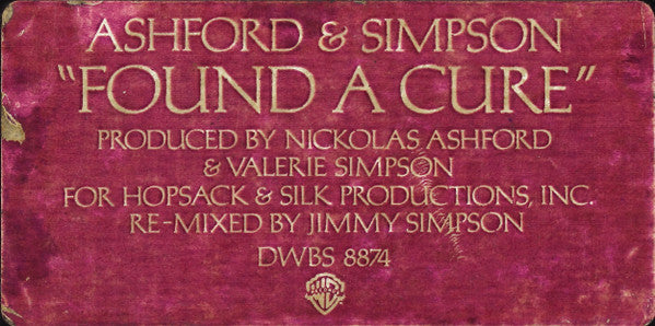 Ashford & Simpson : Found A Cure / Stay Free (12")
