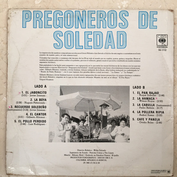 Pregoneros De Soledad : El Pan Rajao (LP, Album)