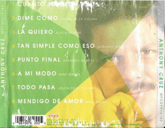 Anthony Cruz (5) : Anthony Cruz  (CD, Album)