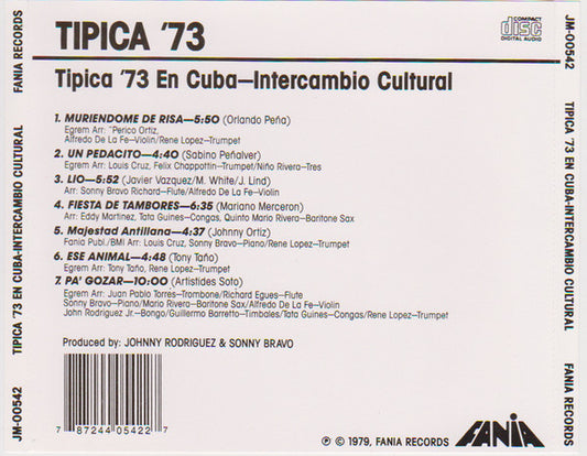 Tipica 73 : En Cuba-Intercambio Cultural (CD, Album, RE)