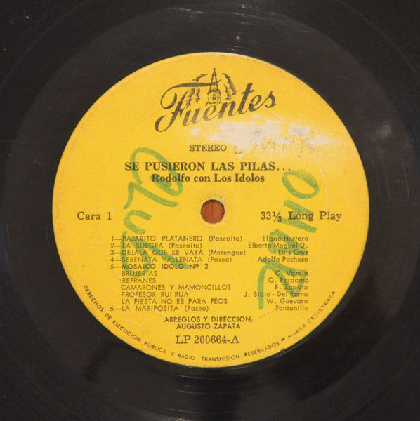 Rodolfo* Con Los Idolos : Se Pusieron Las Pilas (LP, Album)