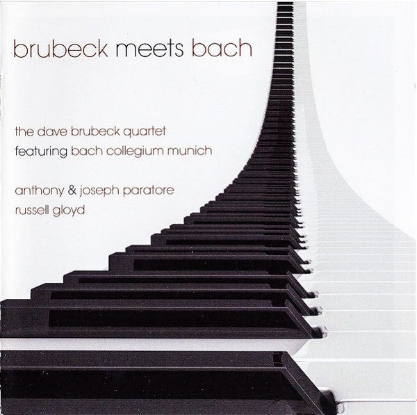 The Dave Brubeck Quartet Featuring Bach-Collegium München, Anthony Und Joseph Paratore, Russell Gloyd : Brubeck Meets Bach (2xCD, RE)