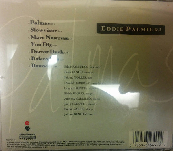 Eddie Palmieri : Palmas (CD, Album)