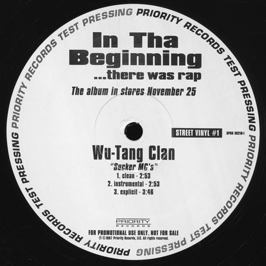 Wu-Tang Clan / Too Short : Sucker MC's / I Need A Freak (12", Promo, TP)