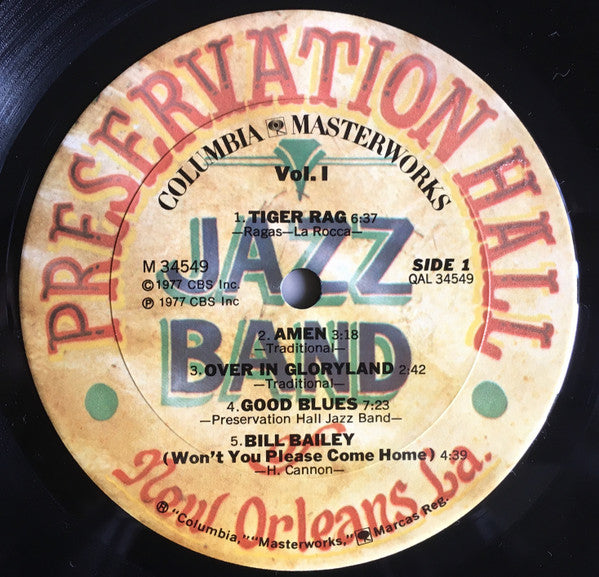 Preservation Hall Jazz Band : New Orleans, Volume 1 (LP, Quad, Ter)