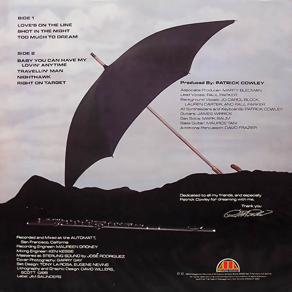 Paul Parker : Too Much To Dream (LP, Album)