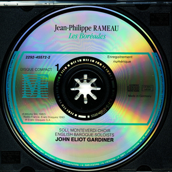 Jean-Philippe Rameau - Jennifer Smith (3), Anne-Marie Rodde, Philip Langridge, John Aler, Jean-Philippe Lafont, Martine March, Elisabeth Priday, Gilles Cachemaille, François Le Roux, Stephen Varcoe, The Monteverdi Choir, The English Baroque Soloists, John : Les Boréades (3xCD, Album + Box, Sli)