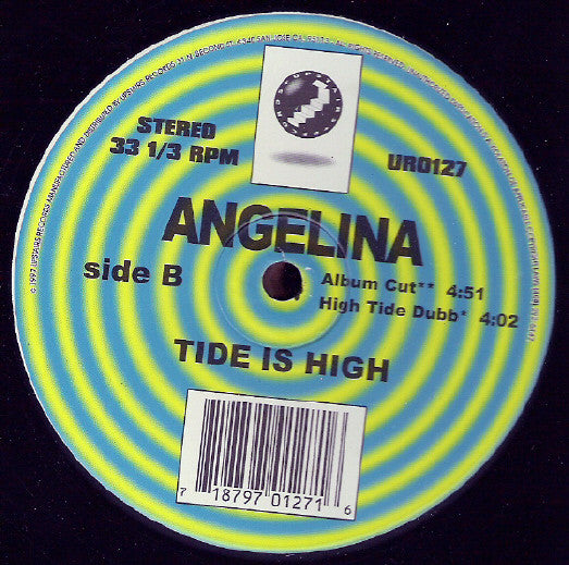 Angelina - Tide Is High vinyl record, 12" (Near Mint (NM or M-)) | Lulo Records