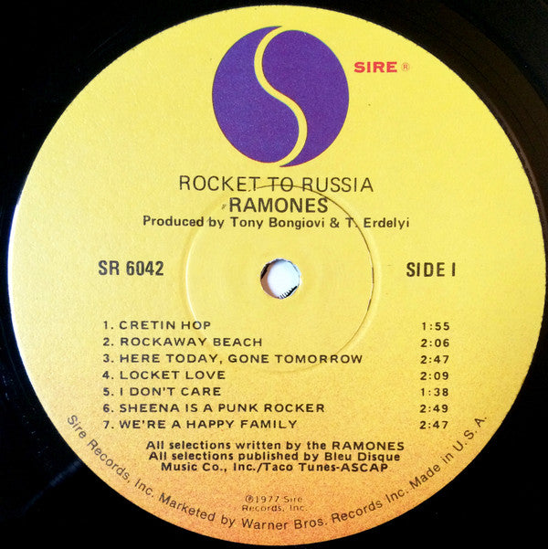 Ramones : Rocket To Russia (LP, Album, Win)