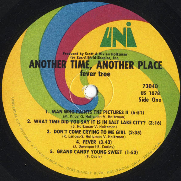 Fever Tree : Another Time, Another Place (LP, Album, Pin)