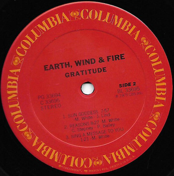 Earth, Wind & Fire : Gratitude (2xLP, Album, RE)