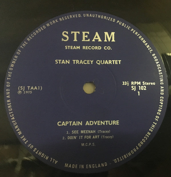 The Stan Tracey Quartet : Captain Adventure (LP, Album)