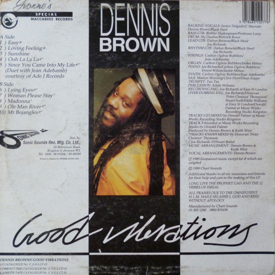 Dennis Brown : Good Vibrations (LP, Album)