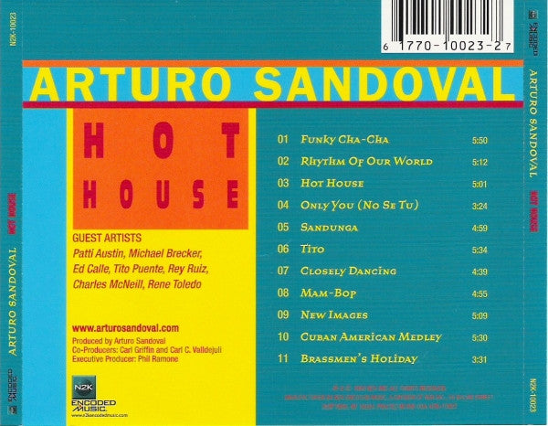 Arturo Sandoval : Hot House (CD, Album)