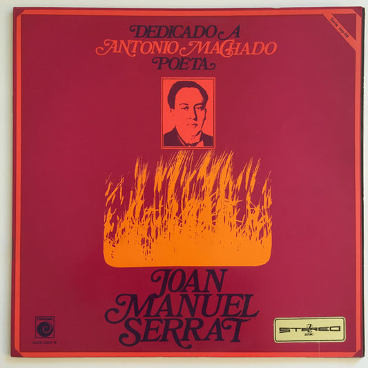 Joan Manuel Serrat : Dedicado A Antonio Machado, Poeta (LP, Album, Gat)