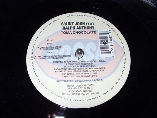 S'aint John : Toma Chocolate (12")