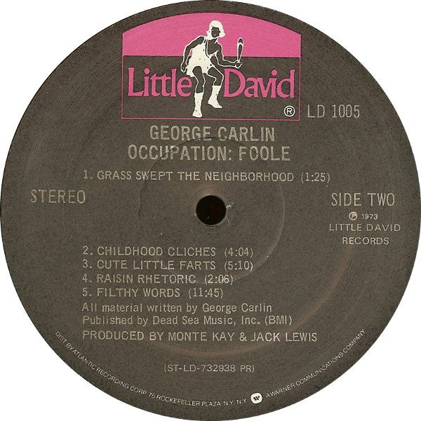 George Carlin : Occupation: Foole (LP, Album, PR )