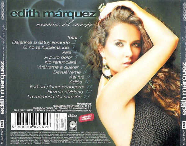 Edith Márquez : Memorias Del Corazón (CD, Album)