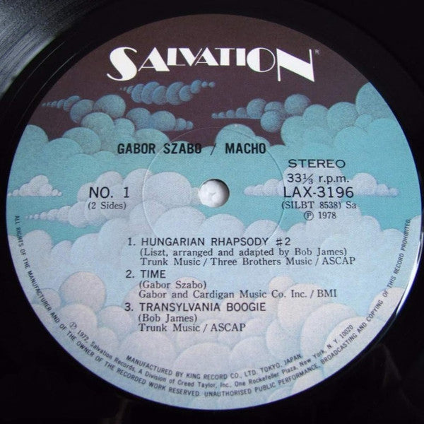 Gabor Szabo : Macho (LP, Album, Ltd, RE)