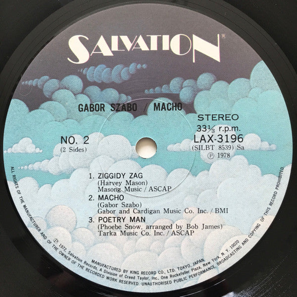 Gabor Szabo : Macho (LP, Album, Ltd, RE)
