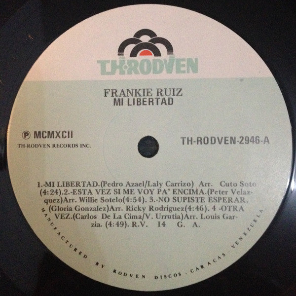 Frankie Ruiz : Mi Libertad (LP, Album)