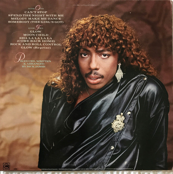 Rick James : Glow (LP, Album, Club)