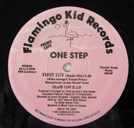 One Step : First Luv (12", Maxi, Promo)
