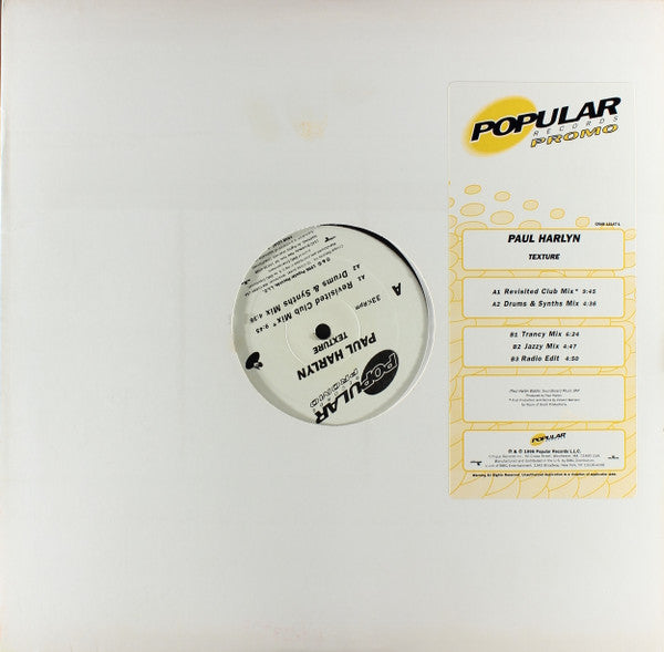 Paul Harlyn : Texture (12", Promo)