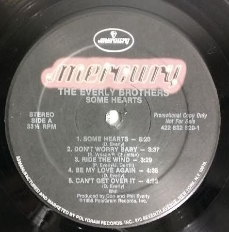 Everly Brothers : Some Hearts... (LP, Album, Promo)