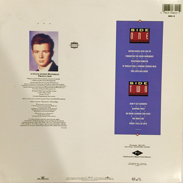 Rick Astley : Whenever You Need Somebody (LP, Album)