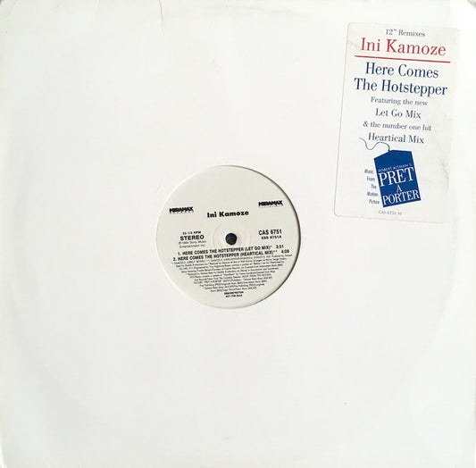 Ini Kamoze : Here Comes The Hotstepper (12", Promo)