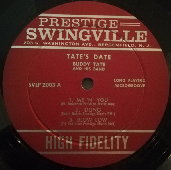 Buddy Tate And His Band : Tate's Date (LP, Album)